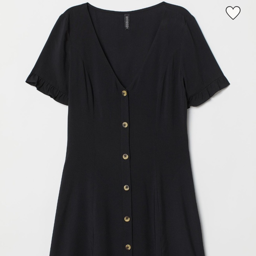 V-neck Viscose Dress